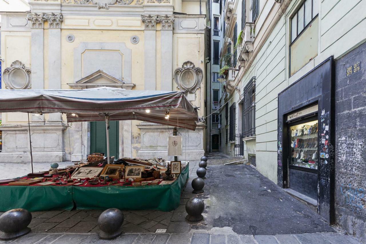 Wood And Stone In The Historical Center Genoa